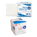 Dynarex 12-Ply Gauze Sponge Sterile 4 x 4 1 Box(ES) 100 per Box | Individually Wrapped, Cotton Material, For Venipuncture Sites, Blood Collection, 2 Year Shelf Life, Expiration Dated