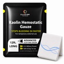 Advanced Hemostatic Gauze for Fast Blood Clotting & Wound Packing (Pk of 1) | Rapid blood clotting, flexible gauze, effective wound packing, emergency bleeding control, compact survival kit supply