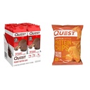 Quest Nutrition High Protein Low Carb & Tortilla Style Protein Chips, Low Carb, Nacho Cheese 1.1 Ounce (Pack of 12)