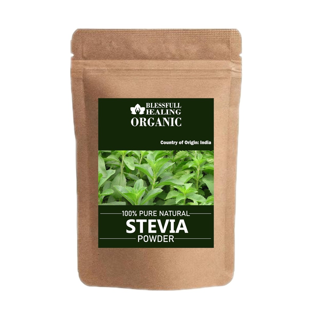 Blessfull Healing Organic Stevia Powder 100% Pure Natural 100 Gram / 3.52 oz