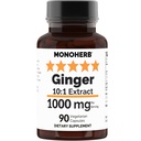 Ginger 10:1 Extract - 1000 mg per Serving - Serving Size: 2 Capsules - 45 Servings per Bottle