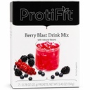 ProtiFit - High Protein Fruit Flavored Powder Drink Mix, 15g Protein, Low Calorie, Sugar Free, Ideal Protein Compatible, 7 Servings Per Box (Berry Blast)
