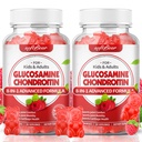 softbear Glucosamine Chondroitin Gummies Sugar Free, Extra Strength Glucosamine Chondroitin Supplement for Natural Joint Support, Raspberry Flavored 120 Count