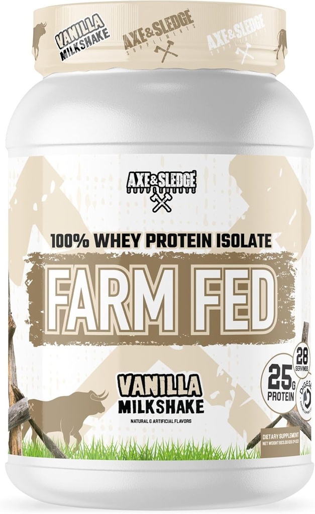 Axe & Sledge Farm Fed 100% Whey Proteina Izolat 