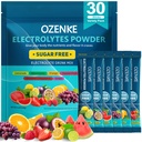 Electrolytes Powder Packets, 30 Sticks Hydration Packets Sugar Free, Electrolyte Drink Mix Travel Electrolyte Packets for Rapid Hydration, 6 Flavors