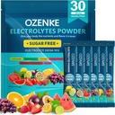 Electrolytes Toz Packets, 30 Sticks Hydration Packets Sugar Free, Electrolyte İçki Mix Travel Rapid Hydration üçün Elektrolyte Packets, 6 Flavors