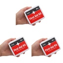 DMI First-Aid Kit, Mini 20-Piece Kit, Small and Compact All-Purpose Use for Minor Cuts and Scrapes, Durable Water-Resistant Case, Convenient and Portable, White (Pack of 3)