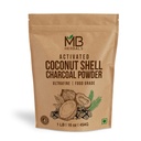 MB Herbals Activated Coconut Shell Charcoal Powder 1 LB / 16 oz (454 Gram) | FOR EXTERNAL USE ONLY | For Face Packs Face Masks Soap Making & ToothPowder
