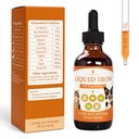 10 in 1 Liquid Iron Supplement for Pets- 4 oz, Liquid Iron Drops with Folate and B12 Supports Anemia, Low Enery Levels and Lethargy, Improve Energy Levels & Vitality, Cat &Dog Supplements-Large Volume