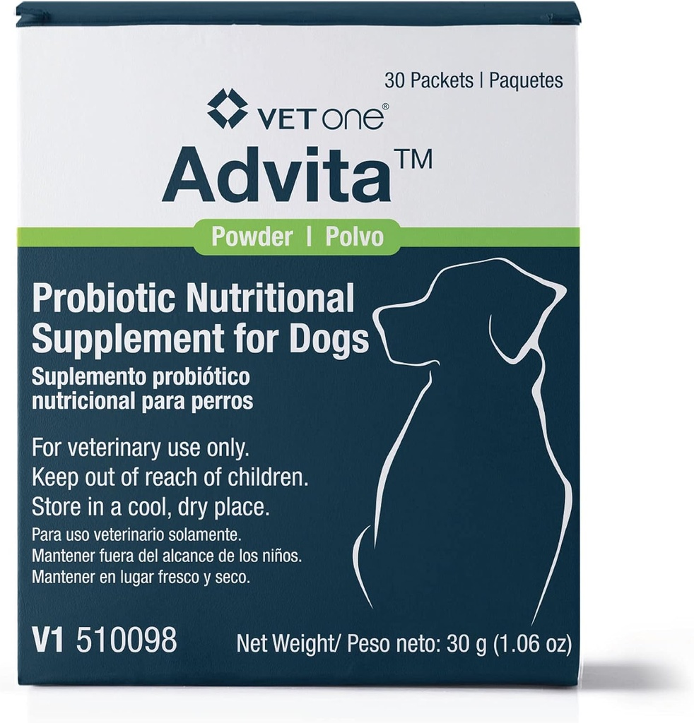 VetOne Advita Probiotic Nutrition Supplement for Dogs - 30 Packets
