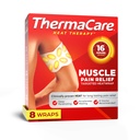 ThermaCare Portable Heating Pads, Adhesive Heat Wraps, 4 Count, Pack of 2 | Back, Neck, Joint, & Menstrual Pain Relief, Drug-Free Therapy for Muscles & Cramps, Flexible Fit, Lasts Up to 8 Hours