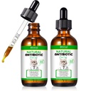Natural Antibiotics for Cats, Antibiotic Liquid Drops Helps Immune System, Cat Antibiotic Supports Allergy Relief, Itching & UTI, Pet Health Supplies Multivitamins, Chicken Flavour - 4 Fl Oz / 2 Pack