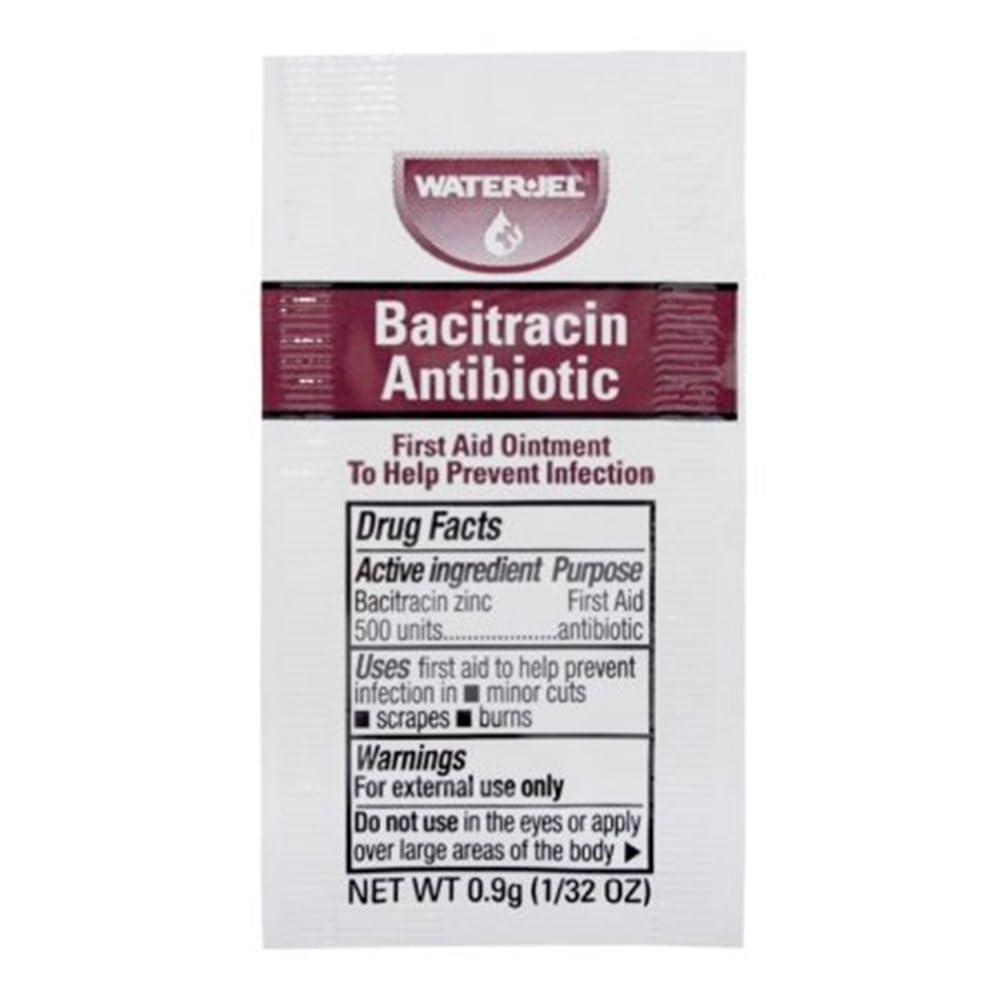 Waterjel Bacitracin Antibiotic Ointment Box of 25