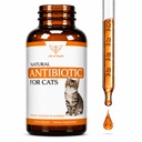 Natural Antibiotics for Cats - Cat Antibiotics - Cat Antibiotic - Pet Antibiotics - Cat Immune Support - Antibiotic for Cats - Cat Multivitamin - Cat UTI Antibiotics -