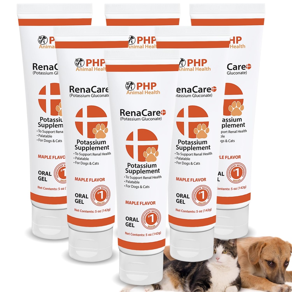 RenaCare K is for Renal K (Potassium Gluconate) Potassium Supplement Gel for Dogs and Cats, (30 oz) with Maple Flavor (Made in U.S.A)