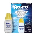 Rohto Dual Light Relief Cooling Lubricant Eye Drops, Protect Against Sun Irritation & Digital Eye Strain, Fast-Acting Relief of Dry Eyes, Grittiness, Burning & Stinging, 0.6 fl oz