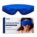 Upgraded Cooling Gel Eye Mask for Puffy Eyes: Larger Full-Eye Cover Design, Ice Cooling Relief, Reusable Cold Compress for Dark Circles, Eye Bags, Fatigue & Migraine (Blue)