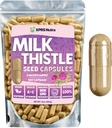 Milk Thistle Seed Capsules - 360 Compte (6 mes de setmana) Milk premium Thistle suplementari Rich a Silymarin per donar suport al Liver i Digestion - Pure, Nord-GMO Cardo Mariano Llet Aquest Pils