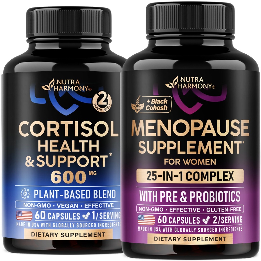 NUTRAHARMONY Cortisol & Menopause Support Supplement