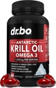 Krill Petroli Omega 3 500mg - Atarctic Krill Petroli 1000mmgs Softlis Capules EPA, DHA, Astrixhi, Phosplipsids - Omega 3 attty Acids suplementaris, purs per a Dones i homes - 60 Softlis