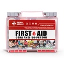 RHINO RESCUE 278pcs First Aid Kit, All-Purpose 50-Person | Home & Office Emergency Medical Supplies, for Minor Cuts, Scrapes, Burns, HSA/FSA Approved