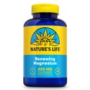 Natures Life Renewing Magnesium 500 mg - Plus Vitamin B-6 - Muscles and Nerves Support - Lab Verified (180 Servings, 180 VegCaps)