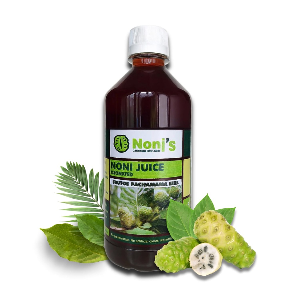 Frutos Pachamama Organic Noni Juice 100% Pure – Raw Ozonated Noni Extract from Dominican Republic | Natural Superfood Drink | Immune Booster & Anti-Inflammatory Support 1 Bottles, 16Oz