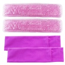 Perineal Cooling Pad, Postpartum Cold Packs Gel Bead Ice Pack Cold Therapy for Women After Pregnancy and Delivery, 2 Ice Pack and 3 Cover (Purple)