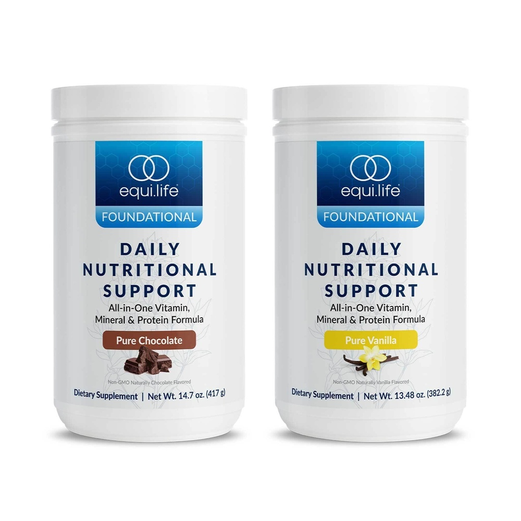 Equilife Daily Nutritional Support Bundle, Chocolate & Vanilla, 28 Servings