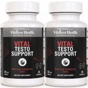Testo Support – Testosterone Support Supplement for Men | Supports Healthy Testosterone Levels | Promotes Energy, Stamina & Vitality | Men's Health | Made in USA | 60 Day Supply