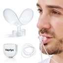 Reusable Mouth Tape Alternative - Soft Silicone Nasal Breathing Trainer & Gentle Lip Seal Shield, Sleep Tape Replacement for Snoring Men with Beards, Includes Anti-Loss Lanyard & Travel Case