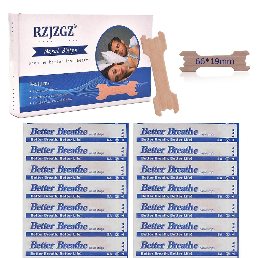 RZJZGZ Large Better Breathe Nasal Strips to Reduce Snoring Works Instantly to Improve Sleep, Relieve Nasal Congestion Due to Colds & Allergies (310 Pack)