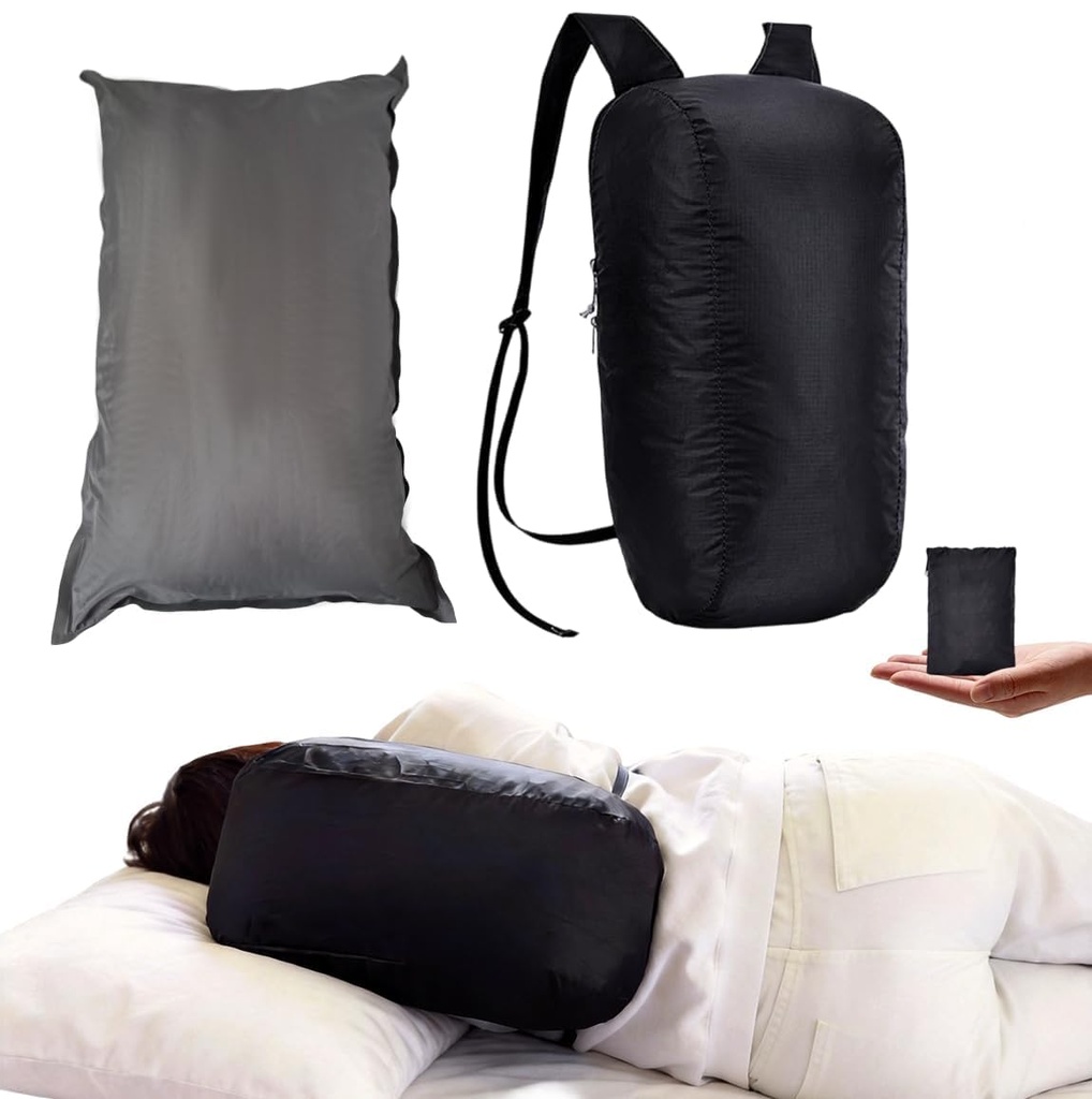 Side-Sleeping Backpack, Sleep Position Trainer with Self-Inflating Airbag, Controller for Snore Relief & Better Breathing, Prevent Back Sleeping Device to Improve Your Breathing