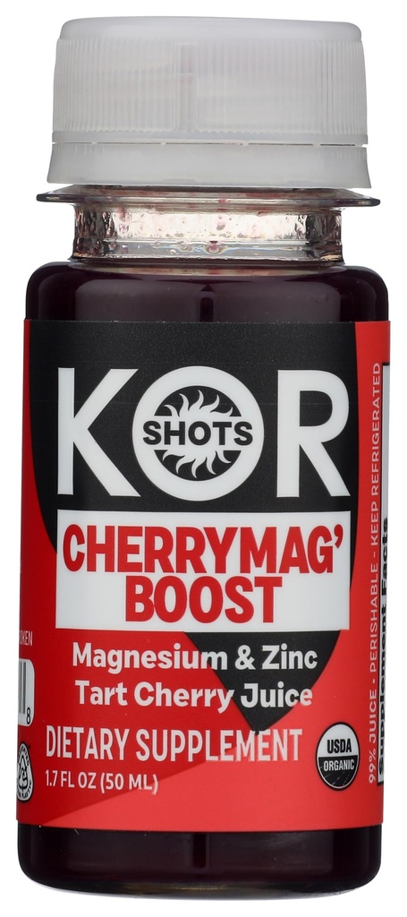 KOR Shots Organic CherryMag Boost Shot SGL, 1.7 FZ