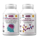 ANDREW LESSMAN Memory & Brain with ALC 400, 15+15 Capsules | Comprehensive cognitive support featuring Acetyl-L-Carnitine to help fuel healthy brain energy, memory and focus.