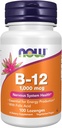Bây giờ bổ sung, vitamin B-12 1,000 mcg với axit Folic, hệ thống sức khỏe lo lắng, 100 Lozenges có thể nhai được