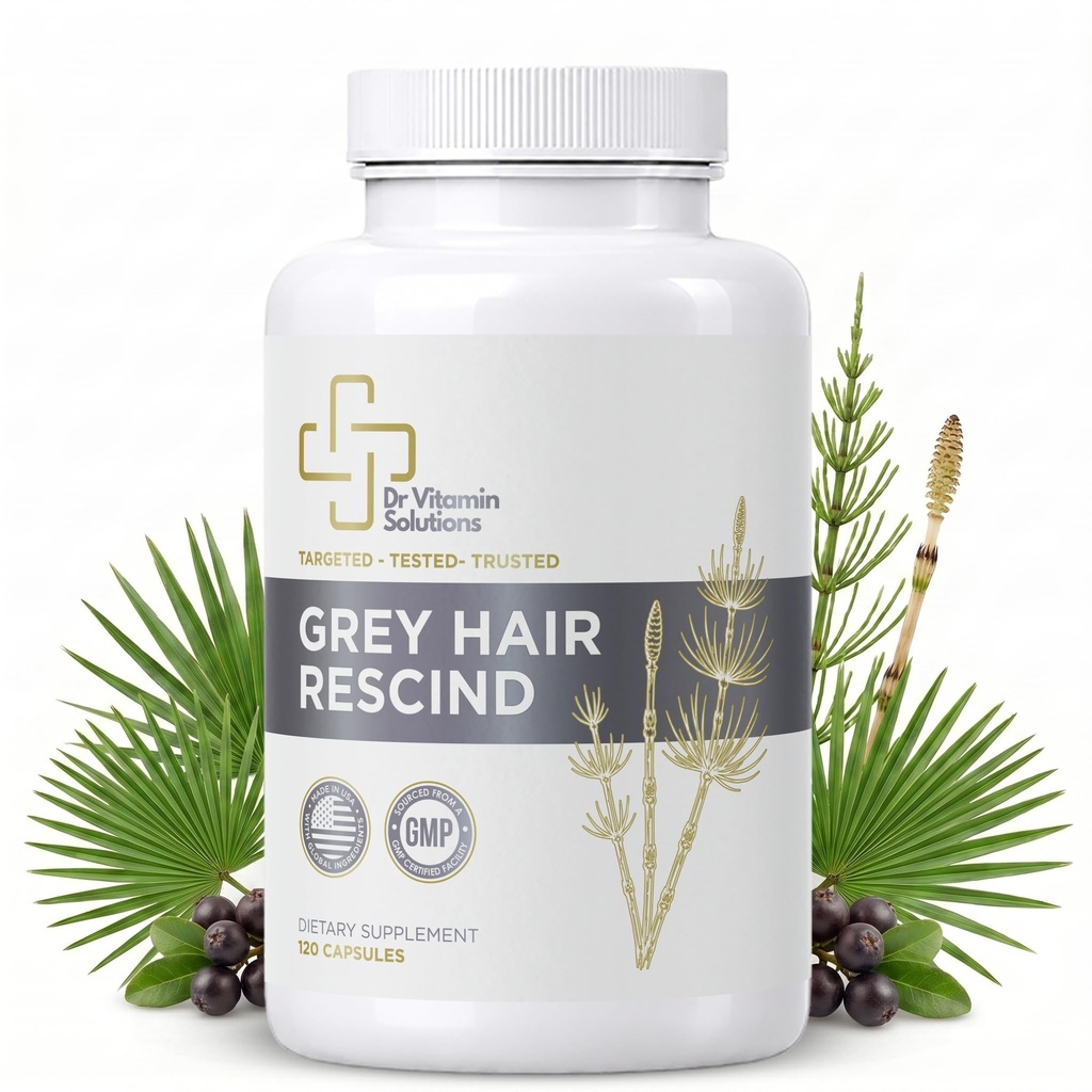 Gray Hair Rescind with Catalase - Anti Gray Hair Vitamins for Men & Women