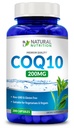 Generic Natural Vitamin Coq10 200mg, 200 Capsules, Quick Absorption - Gluten Free & Non-GMO