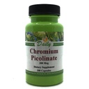 Daily Manufacturing Chromium Picolinate (Certified Kosher) 100 Vegetarian Capsules