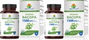 Organic Bacopa 1500mg, 45 Servings, Vegetarian, Gluten Free, 90 Vegetarian Tablets… (Pack of 2)