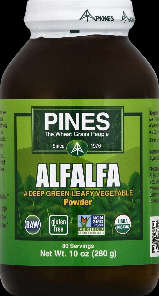 Pines International Alfalfa, Organic, Powder, Pack of 2