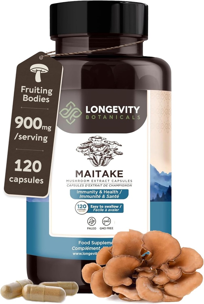 Longevity Botanicals Organic Maitake Gumókivonat Kapszula (120)