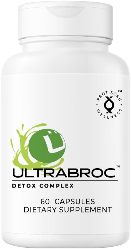 UltraCur Detoxification: Broccoli Seed Extract & Protisorb Curcumin, Sulforaphane Glucoraphanin, Liver Support, Antioxidant, Fast Absorption | 60 ואג קפסולות