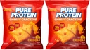 Pure Protein Cheesy Crackers,Cheddar,High Protein Snack,10G-Protein,1.06 Oz,(Pack of 24)