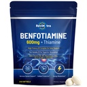 Vitamin B1 Benfotiamine 600mg Softgels, Thiamine HCl Supplements with Magnesium, Zinc, L-Theanine, ALA, Acetyl-L-Carnitine for Energy & Nervous System Support, Non-GMO, 240 Softgels Capsules