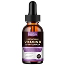 22-in-1 Liposomal Vitamin B Complex Liquid Drops,B1,B2,B3,B5,B6,B7,B8,B9,B10,B12 Methylcobalamin,B14,B15,B16,Vitamin C,D3,K2,Riboflavin, Biotin, Pantothenic Acid, Immune & Energy Metabolism