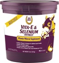 Hest Helse Vita E & Selenium Crumbles Hest Vitamin Supplement, støtter optimal muskel helse og antioksidant støtte, 3 lbs., 96 dagers forsyning
