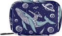 Galaxy Whale Astronaut Χάπια Κουτί 7 ημερών Χάπια Υπόθεση Travel Pill Τσάντα Organizer με Zipper Φορητή Εβδομαδιαία περίπτωση Συμπαγές μέγεθος για τον κάτοχο συμπλήρωμα βιταμίνης