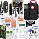 EVERLIT 250 Pcs Survival First Aid Kit | IFAK Outdoor Survival Kit Emergency Kit For Camping Hiking Hunting Earthquake Emergency Preparedness