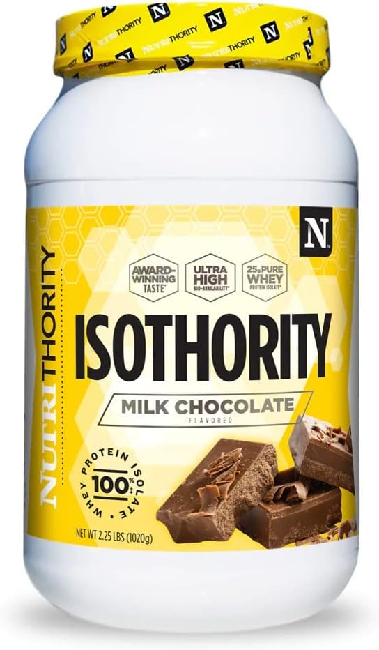 Isothority Whey Protein Isolate, Süt Şokolad, 2 lb - Ultra Absorbable Branched Chain Amino Acids (BCAA) Toz 25g Protein təhlükəsizlik, Aşağı Avtomobilb - Muscle və Accelerate Recovery